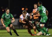 4 November 2017; Tertius Kruger of Cheetahs is tackled by Jack Carty of Connacht during the Guinness PRO14 Round 8 match between Connacht and Cheetahs at the Sportsground in Galway. Photo by Ramsey Cardy/Sportsfile