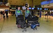 5 November 2017; Eoin Cadogan, right, of Ireland and team selector Darragh O Sé in Dublin prior to departure for Melbourne ahead of the Virgin Australia International Rules Series in Australia. Photo by Brendan Moran/Sportsfile