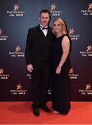 3 November 2017; Colm and Jennifer Callanan upon arrival at the PwC All Stars 2017 at the Convention Centre in Dublin. Photo by Brendan Moran/Sportsfile