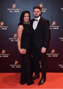 3 November 2017; Down footballer Connaire Harrison and Jaclyn Trainor upon arrival at the PwC All Stars 2017 at the Convention Centre in Dublin. Photo by Brendan Moran/Sportsfile