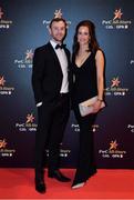3 November 2017; Mayo footballer Keith Higgins and Laoise Keogh upon arrival at the PwC All Stars 2017 at the Convention Centre in Dublin. Photo by Brendan Moran/Sportsfile