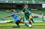 5 November 2017; Claire Shine of Cork City WFC is tackled by Claire Walsh of UCD Waves during the Continental Tyres FAI Women's Cup Final match between Cork City WFC and UCD Waves at the Aviva Stadium in Dublin. Photo by Ramsey Cardy/Sportsfile