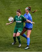 5 November 2017; Claire Shine of Cork City WFC in action against Emily Cahill of UCD Waves during the Continental Tyres FAI Women's Cup Final match between Cork City WFC and UCD Waves at Aviva Stadium in Dublin. Photo by Sam Barnes/Sportsfile