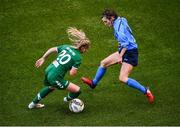 5 November 2017; Danielle Sheehy of Cork City WFC in action against Catherine Cronin of UCD Waves during the Continental Tyres FAI Women's Cup Final match between Cork City WFC and UCD Waves at Aviva Stadium in Dublin. Photo by Sam Barnes/Sportsfile