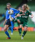 5 November 2017; Danielle Sheehy of Cork City WFC in action against Catherine Cronin of UCD Waves during the Continental Tyres FAI Women's Cup Final match between Cork City WFC and UCD Waves at Aviva Stadium in Dublin. Photo by Eóin Noonan/Sportsfile