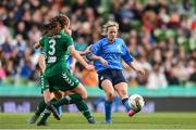 5 November 2017; Kerri Letmon of UCD Waves in action against Danielle Burke of Cork City WFC during the Continental Tyres FAI Women's Cup Final match between Cork City WFC and UCD Waves at Aviva Stadium in Dublin. Photo by Eóin Noonan/Sportsfile