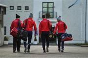5 November 2017; Cuala players arrive prior to the AIB Leinster GAA Hurling Senior Club Championship Quarter-Final match between Cuala and Dicksboro at Parnell Park in Dublin. Photo by Brendan Moran/Sportsfile