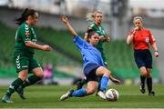 5 November 2017; Rebekah Carroll of UCD Waves in action against Maggie Duncliffe of Cork City WFC during the Continental Tyres FAI Women's Cup Final match between Cork City WFC and UCD Waves at the Aviva Stadium in Dublin. Photo by Ramsey Cardy/Sportsfile