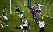 5 November 2017; Gary Rogers of Dundalk makes a late save during the Irish Daily Mail FAI Senior Cup Final match between Cork City and Dundalk at Aviva Stadium in Dublin. Photo by Sam Barnes/Sportsfile