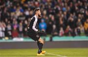 5 November 2017; Mark McNulty of Cork City celebrates after saving a penalty from Michael Duffy of Dundalk during the penalty shoot out during the Irish Daily Mail FAI Senior Cup Final match between Cork City and Dundalk at Aviva Stadium in Dublin. Photo by Eóin Noonan/Sportsfile