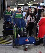 6 November 2017; Paul Murphy as the 2017 Ireland International Rules Squad arrive in Melbourne at Melbourne Airport, in Australia. Photo by Ray McManus/Sportsfile