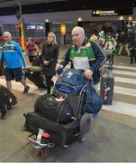 6 November 2017; Manager Joe Kernan as the 2017 Ireland International Rules Squad arrive in Melbourne at Melbourne Airport, in Australia. Photo by Ray McManus/Sportsfile