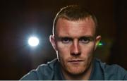 6 November 2017; Keith Earls poses for a portrait following an Ireland Rugby Press Conference at Carton House in Maynooth, Kildare. Photo by Ramsey Cardy/Sportsfile