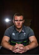 6 November 2017; Keith Earls poses for a portrait following an Ireland Rugby Press Conference at Carton House in Maynooth, Kildare. Photo by Ramsey Cardy/Sportsfile