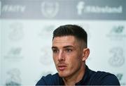 6 November 2017; Ciaran Clark of Republic of Ireland during a Press Conference at FAI National Training Centre, in Abbotstown, Dublin. Photo by Eóin Noonan/Sportsfile