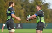 7 November 2017; Iain Henderson, left, and Tadhg Furlong during Ireland rugby squad training at Carton House in Maynooth, Kildare. Photo by Brendan Moran/Sportsfile