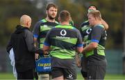 7 November 2017; Iain Henderson, 2nd from left, with his team-mates during Ireland rugby squad training at Carton House in Maynooth, Kildare. Photo by Brendan Moran/Sportsfile