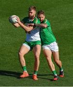 8 November 2017; Aidan O'Shea and Zach Tuohy during an intersquad Ireland International Rules training game at Punt Road Oval, Yarra Park, Richmond, Melbourne, Australia Photo by Ray McManus/Sportsfile
