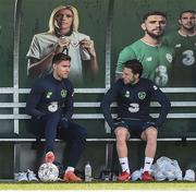 8 November 2017; Jeff Hendrick and Harry Arter during Republic of Ireland squad training at FAI National Training Centre in Abbotstown, Dublin. Photo by Matt Browne/Sportsfile