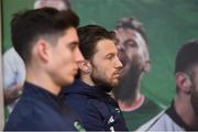 8 November 2017; Harry Arter and Callum O'Dowda during Republic of Ireland squad press conference at FAI National Training Centre in Abbotstown, Dublin. Photo by Matt Browne/Sportsfile
