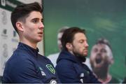 8 November 2017; Callum O'Dowda and Harry Arter during a Republic of Ireland squad press conference at FAI National Training Centre in Abbotstown, Dublin. Photo by Matt Browne/Sportsfile