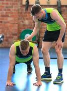 8  November 2017; Peter Crowley and Karl O'Connell during Ireland International Rules gym session at Lakeside Stadium, Albert Park, Melbourne, Australia. Photo by Ray McManus/Sportsfile