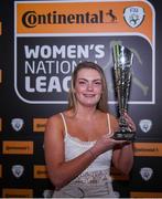 8 November 2017; Saoirse Noonan of Cork City WFC with her young player of the year trophy during Continental Tyres Women's National League Awards at Guinness Storehouse in Dublin. Photo by Eóin Noonan/Sportsfile