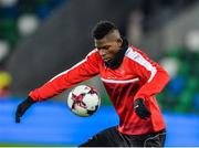 8 November 2017; Breel Embolo during Switzerland squad training at Windsor Park, in Belfast. Photo by Oliver McVeigh/Sportsfile