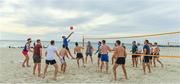 9 November 2017; Selector, Dermot Earley as the Ireland International Rules Squad play a game of Volleyball at Glenelg Beach, Adelaide, Australia. Photo by Ray McManus/Sportsfile
