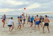 9 November 2017; Chris Barrett as the Ireland International Rules Squad play a game of Volleyball at Glenelg Beach, Adelaide, Australia. Photo by Ray McManus/Sportsfile