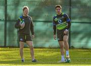 9 November 2017; Joey Carbery and Kieran Marmion during Ireland squad training at Carton House in Maynooth, Kildare. Photo by Matt Browne/Sportsfile