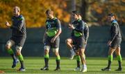9 November 2017; Joey Carbery, 3rd from left, during Ireland rugby squad training at Carton House in Maynooth, Kildare. Photo by Brendan Moran/Sportsfile