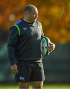 9 November 2017; Ireland captain Rory Best during Ireland rugby squad training at Carton House in Maynooth, Kildare. Photo by Brendan Moran/Sportsfile