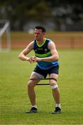 10  November 2017; Niall Morgan warms up during Ireland International Rules Squad training at the Gaelic Football and Hurling Association of South Australia, St. Mary's Park, Adelaide, Australia Photo by Ray McManus/Sportsfile