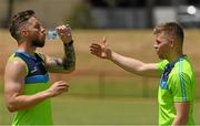 10  November 2017; Zach Tuohy and Peter Crowley in conversation during Ireland International Rules Squad training at the Gaelic Football and Hurling Association of South Australia, St. Mary's Park, Adelaide, Australia Photo by Ray McManus/Sportsfile