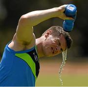 10  November 2017; Shane Walsh pours a bottle of water over his head during Ireland International Rules Squad training at the Gaelic Football and Hurling Association of South Australia, St. Mary's Park, Adelaide, Australia Photo by Ray McManus/Sportsfile