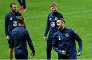 10 November 2017; Shane Duffy during Republic of Ireland squad training at Parken Stadium in Copenhagen, Denmark. Photo by Ramsey Cardy/Sportsfile