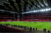10 November 2017; A general view during Republic of Ireland squad training at Parken Stadium in Copenhagen, Denmark. Photo by Ramsey Cardy/Sportsfile