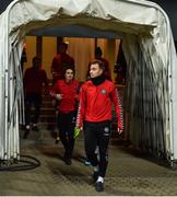 10 November 2017; Christian Eriksen makes his way to the pitch prior to Denmark squad training at Parken Stadium in Copenhagen, Denmark. Photo by Seb Daly/Sportsfile