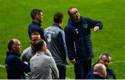 10 November 2017; Manager Martin O'Neill in conversation with Jonathan Walters and Seamus Coleman during Republic of Ireland squad training at Parken Stadium in Copenhagen, Denmark. Photo by Ramsey Cardy/Sportsfile