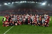 10 November 2017; The Munster and Barbarians players after the Women's Representative Match match between Munster and Barbarians RFC at Thomond Park in Limerick. Photo by Matt Browne/Sportsfile