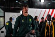 11 November 2017; Eben Etzebeth of South Africa arrives prior to the Guinness Series International match between Ireland and South Africa at the Aviva Stadium in Dublin. Photo by Brendan Moran/Sportsfile