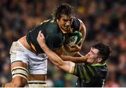 11 November 2017; Eben Etzebeth of South Africa is tackled by Peter O'Mahony of Ireland during the Guinness Series International match between Ireland and South Africa at the Aviva Stadium in Dublin. Photo by Eóin Noonan/Sportsfile