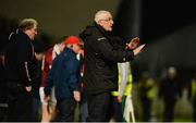 11 November 2017; Slaughtneil manager Mickey Moran during the AIB Ulster GAA Football Senior Club Championship Semi-Final match between Kilcar and Slaughtneil at Healy Park in Omagh, Tyrone. Photo by Oliver McVeigh/Sportsfile