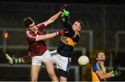 11 November 2017; Shane McGuigan of Slaughtneil in action against Eamonn McGinley of Kilcar during the AIB Ulster GAA Football Senior Club Championship Semi-Final match between Kilcar and Slaughtneil at Healy Park in Omagh, Tyrone. Photo by Oliver McVeigh/Sportsfile