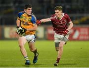 11 November 2017; Stephen McBrearty of Kilcar in action against Paul McNeill of Slaughtneil during the AIB Ulster GAA Football Senior Club Championship Semi-Final match between Kilcar and Slaughtneil at Healy Park in Omagh, Tyrone. Photo by Oliver McVeigh/Sportsfile