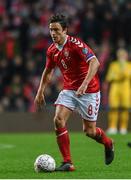 11 November 2017; Thomas Delaney of Denmark during the FIFA 2018 World Cup Qualifier Play-off 1st Leg match between Denmark and Republic of Ireland at Parken Stadium in Copenhagen, Denmark. Photo by Ramsey Cardy/Sportsfile