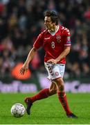 11 November 2017; Thomas Delaney of Denmark during the FIFA 2018 World Cup Qualifier Play-off 1st Leg match between Denmark and Republic of Ireland at Parken Stadium in Copenhagen, Denmark. Photo by Ramsey Cardy/Sportsfile