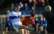 12 November 2017; Tomas Quinn of St Vincent's in action against Paul Merrigan of Rathnew during the AIB Leinster GAA Football Senior Club Championship Quarter-Final match between Rathnew and St Vincent's at Joule Park in Aughrim, Wicklow. Photo by Matt Browne/Sportsfile