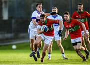 12 November 2017; Jamie Snell of Rathnew in action against Shane Carty of St Vincent's during the AIB Leinster GAA Football Senior Club Championship Quarter-Final match between Rathnew and St Vincent's at Joule Park in Aughrim, Wicklow. Photo by Matt Browne/Sportsfile
